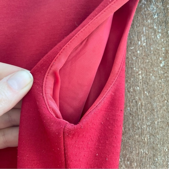 SFERA Women’s Red Pencil Sheath Dress Cap Sleeve Portugal Size Medium - Picture 13 of 14